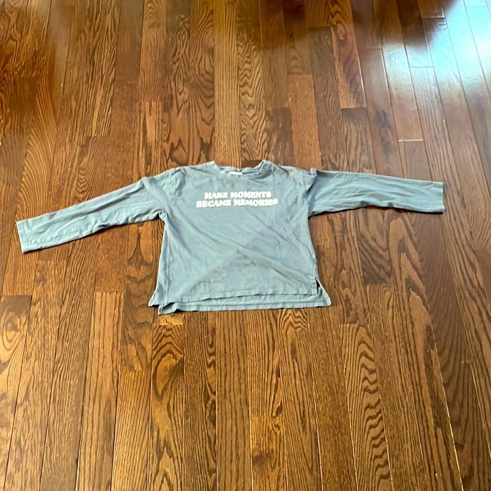 Zara gray long sleeve shirt brand new never worn.
